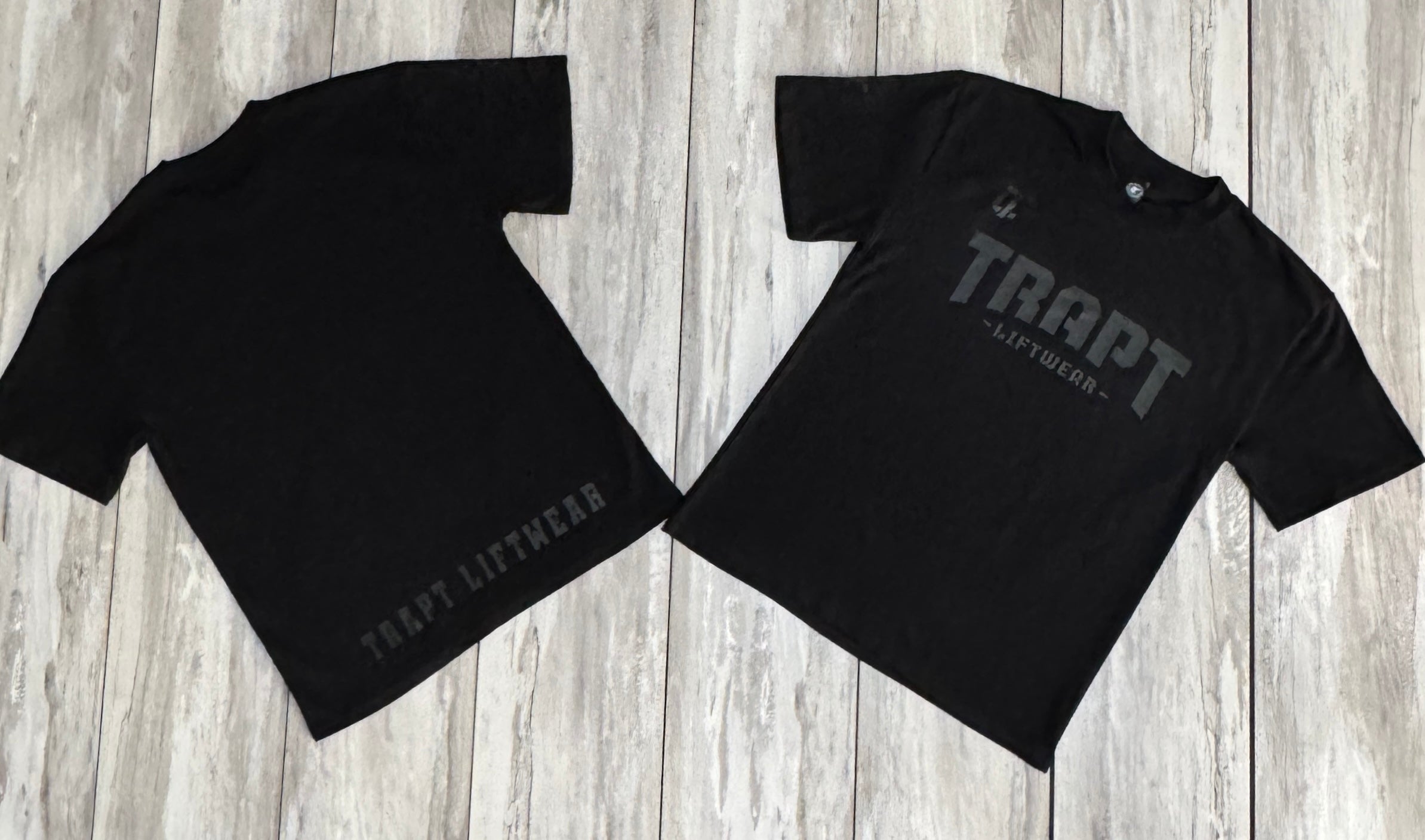 Black on black front back Trapt