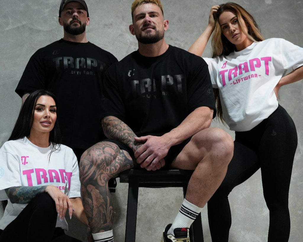 Black white teal oversized shirt TRAPT liftwear 