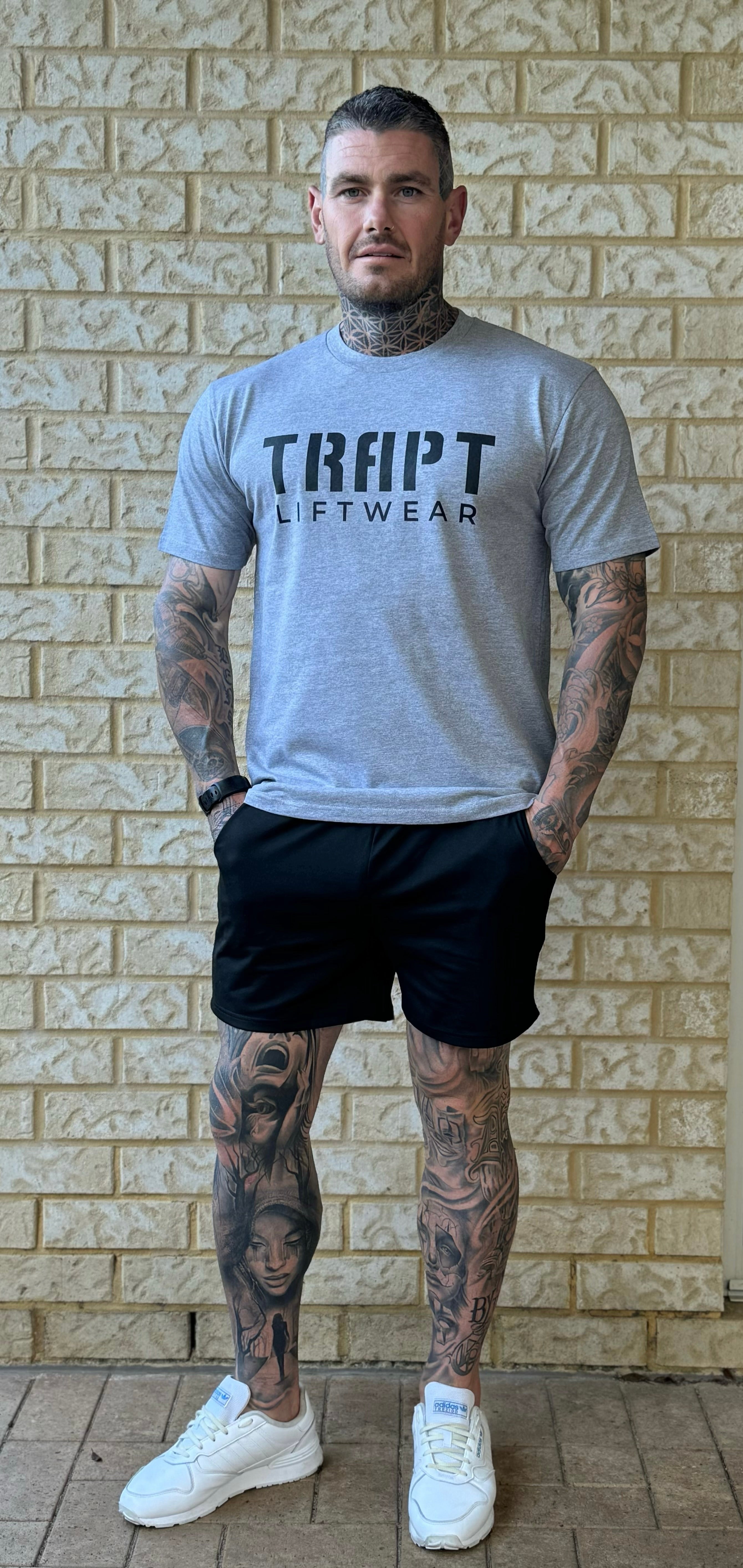 Grey TRAPT liftwear clothing 