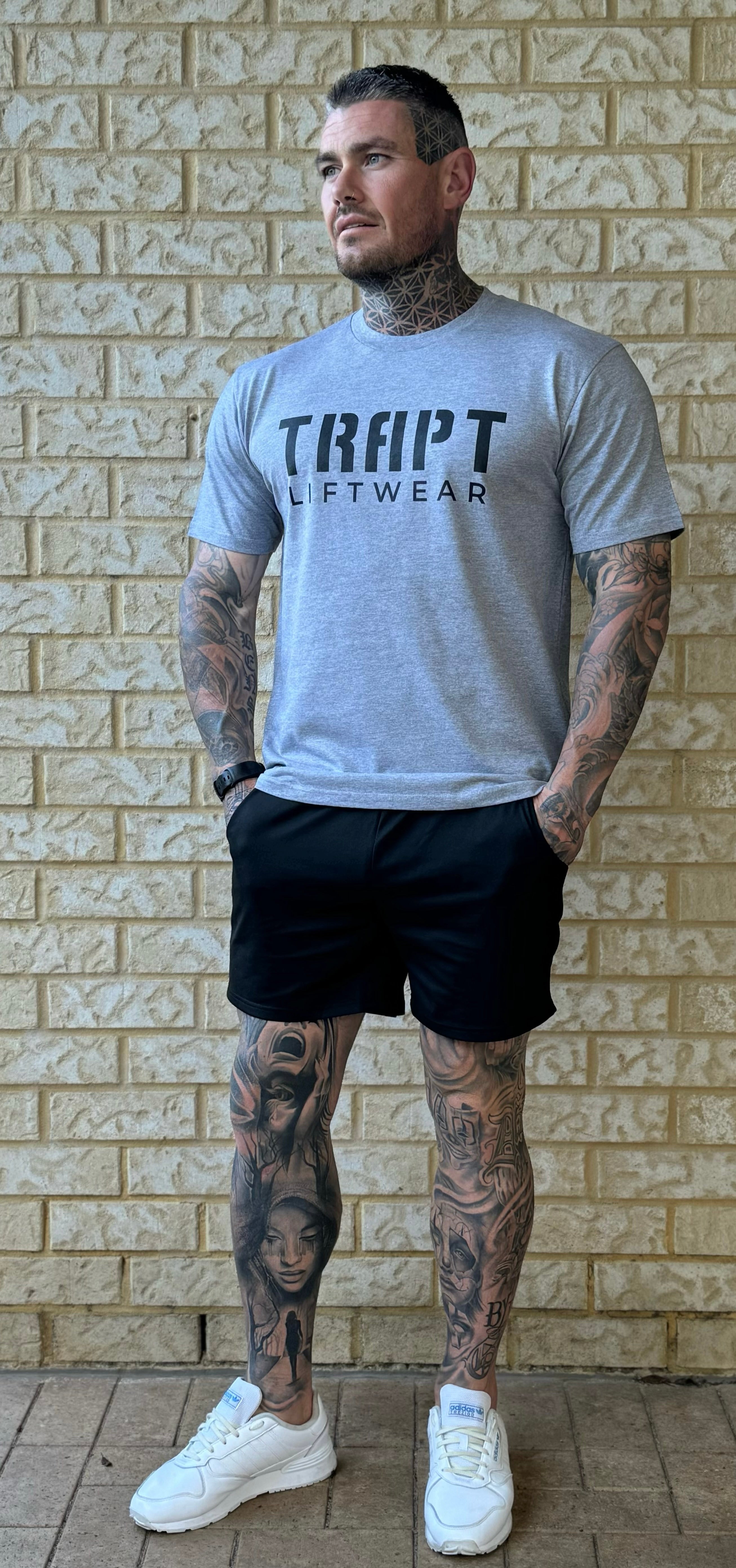 Grey TRAPT liftwear clothing 1