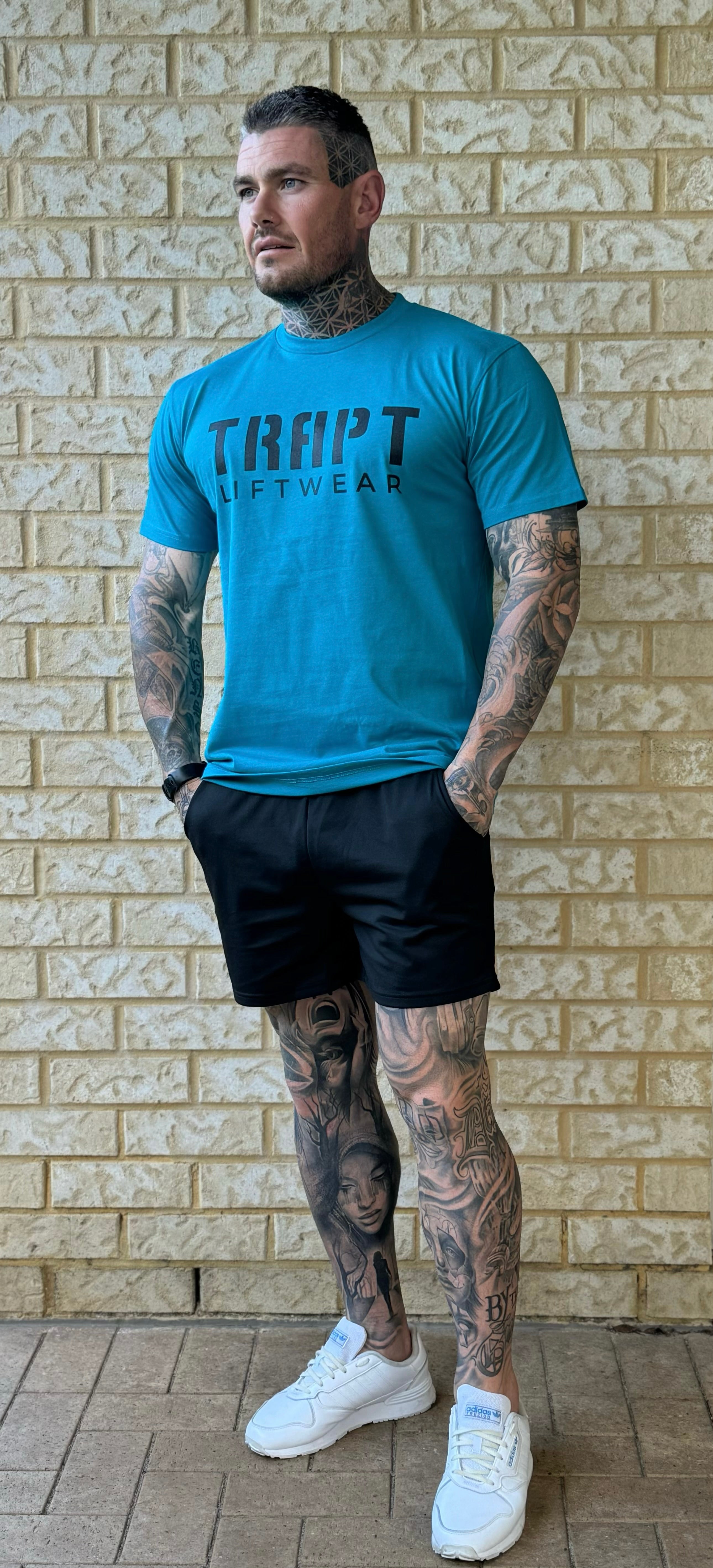 Teal TRAPT liftwear clothing 