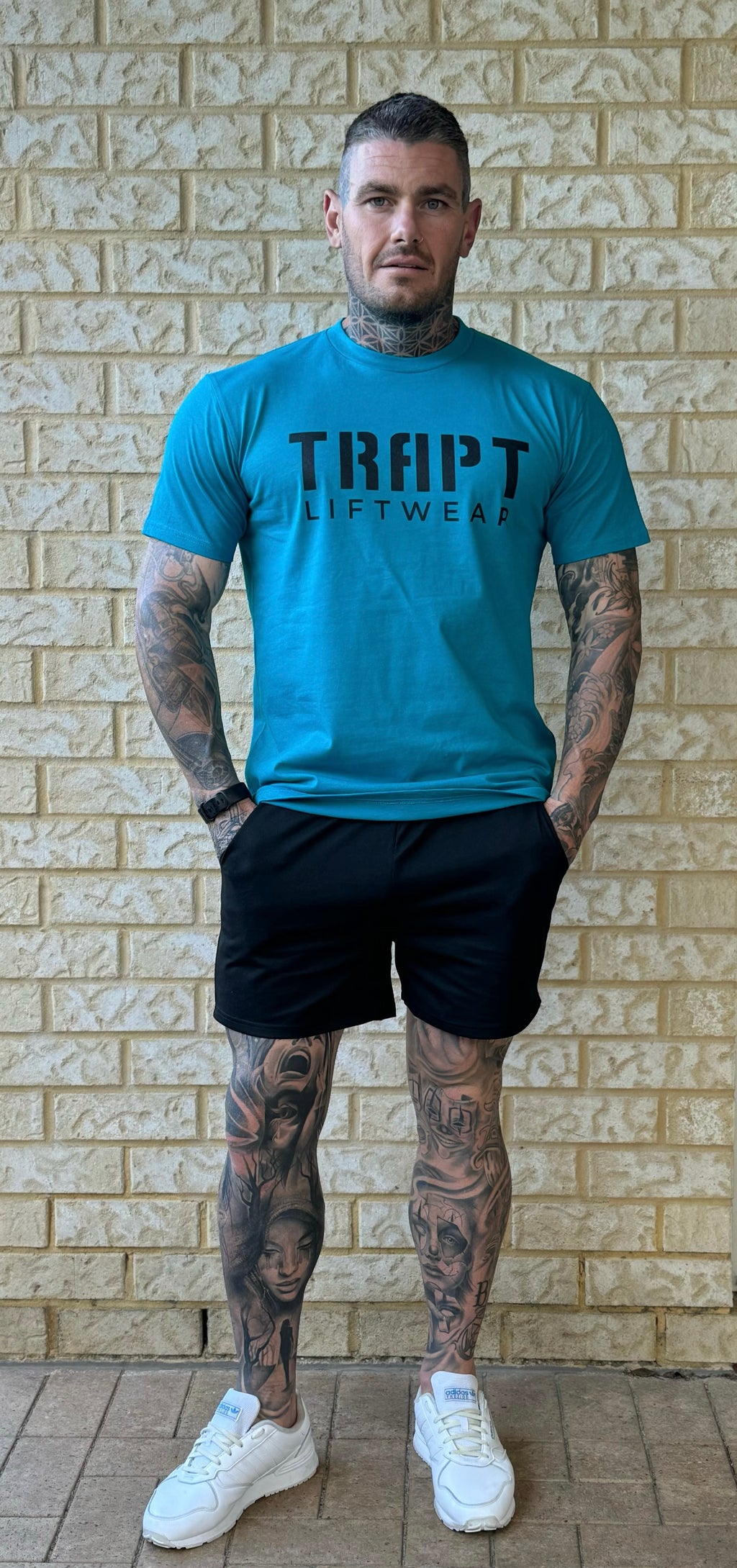 Teal TRAPT liftwear clothing 1
