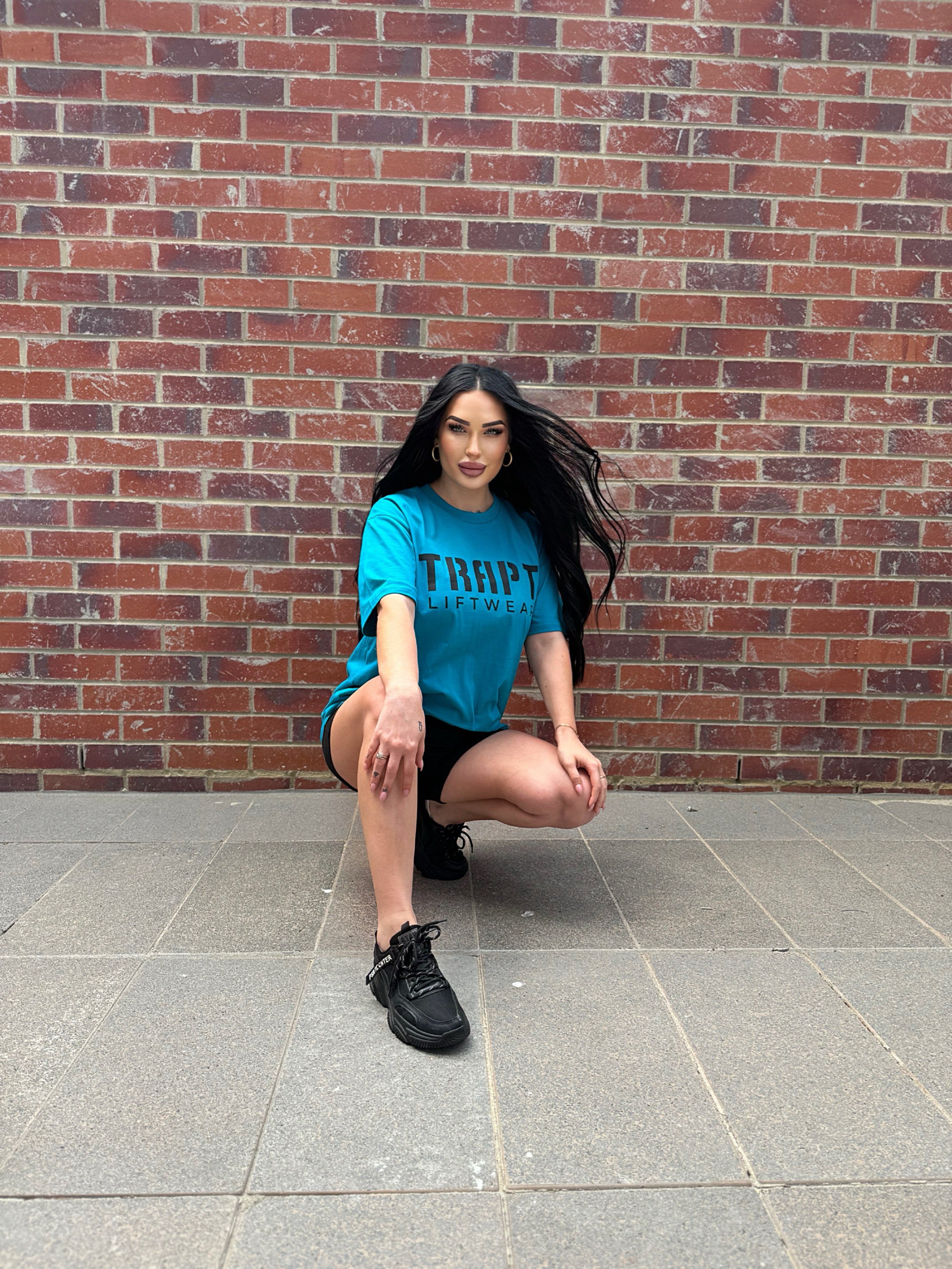 Teal unisex TRAPT liftwear shirt 