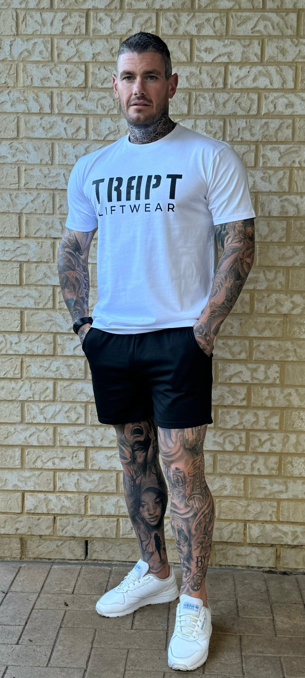 White TRAPT liftwear clothing 