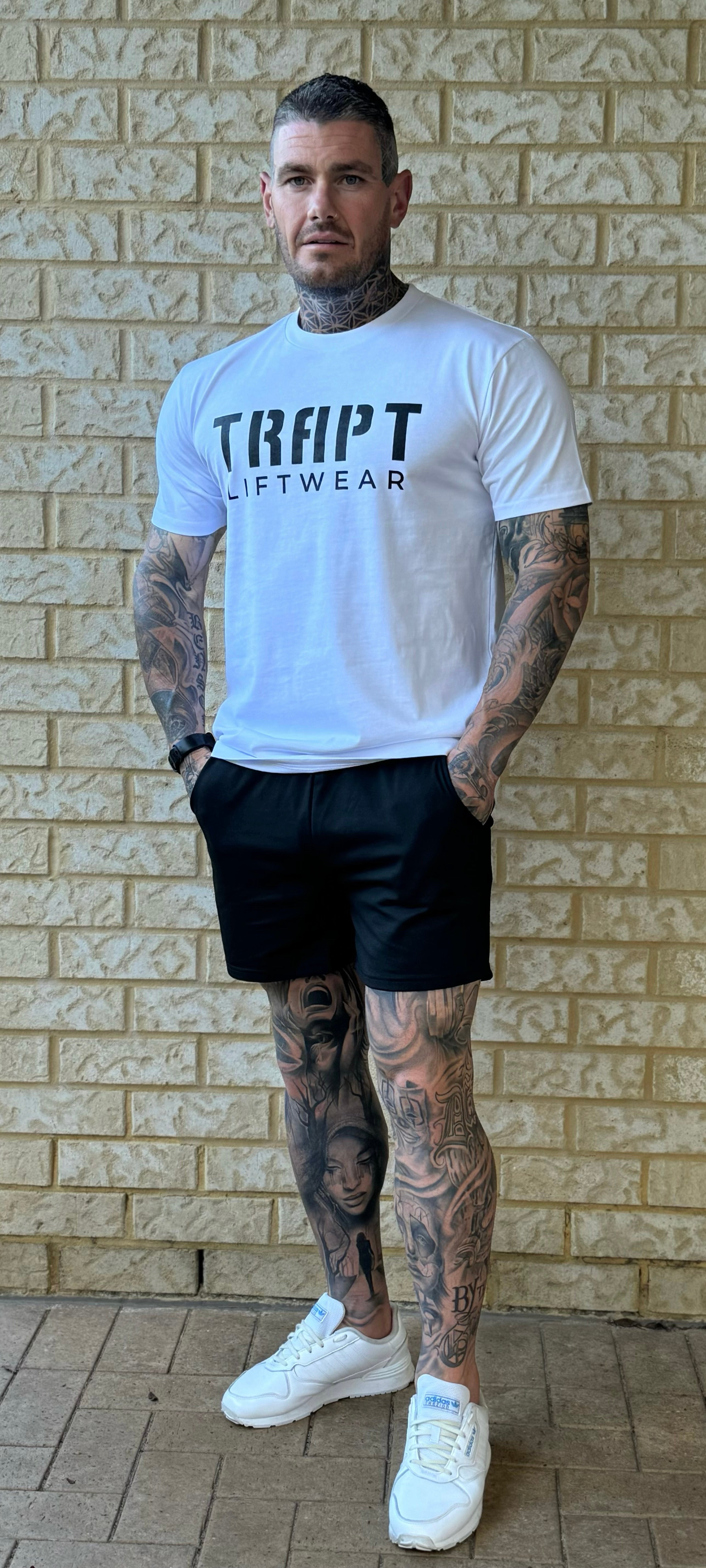 White TRAPT liftwear clothing 