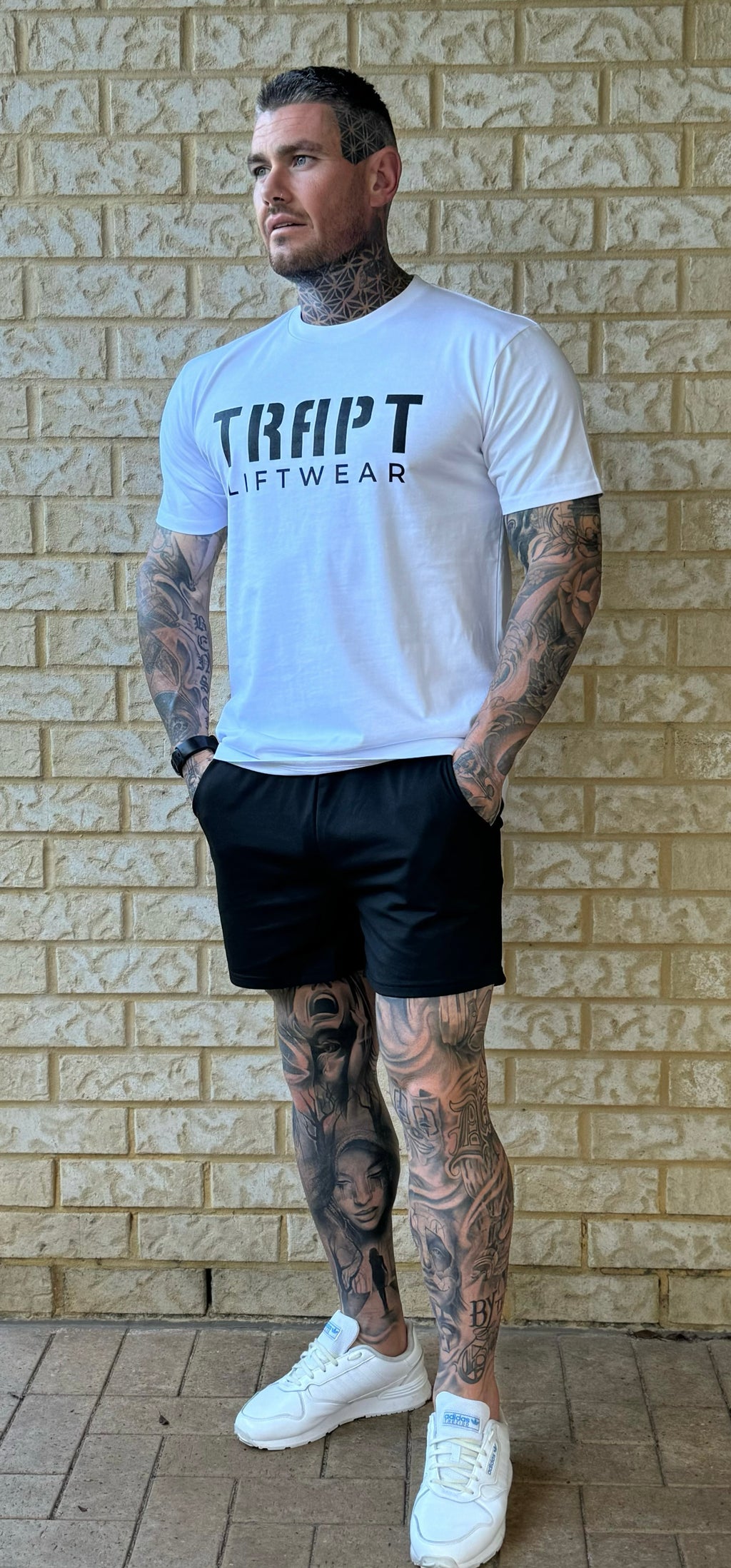 White TRAPT liftwear clothing 1