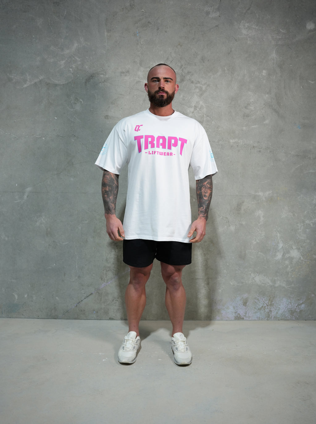 White teal and pink TRAPT oversized shirts 2