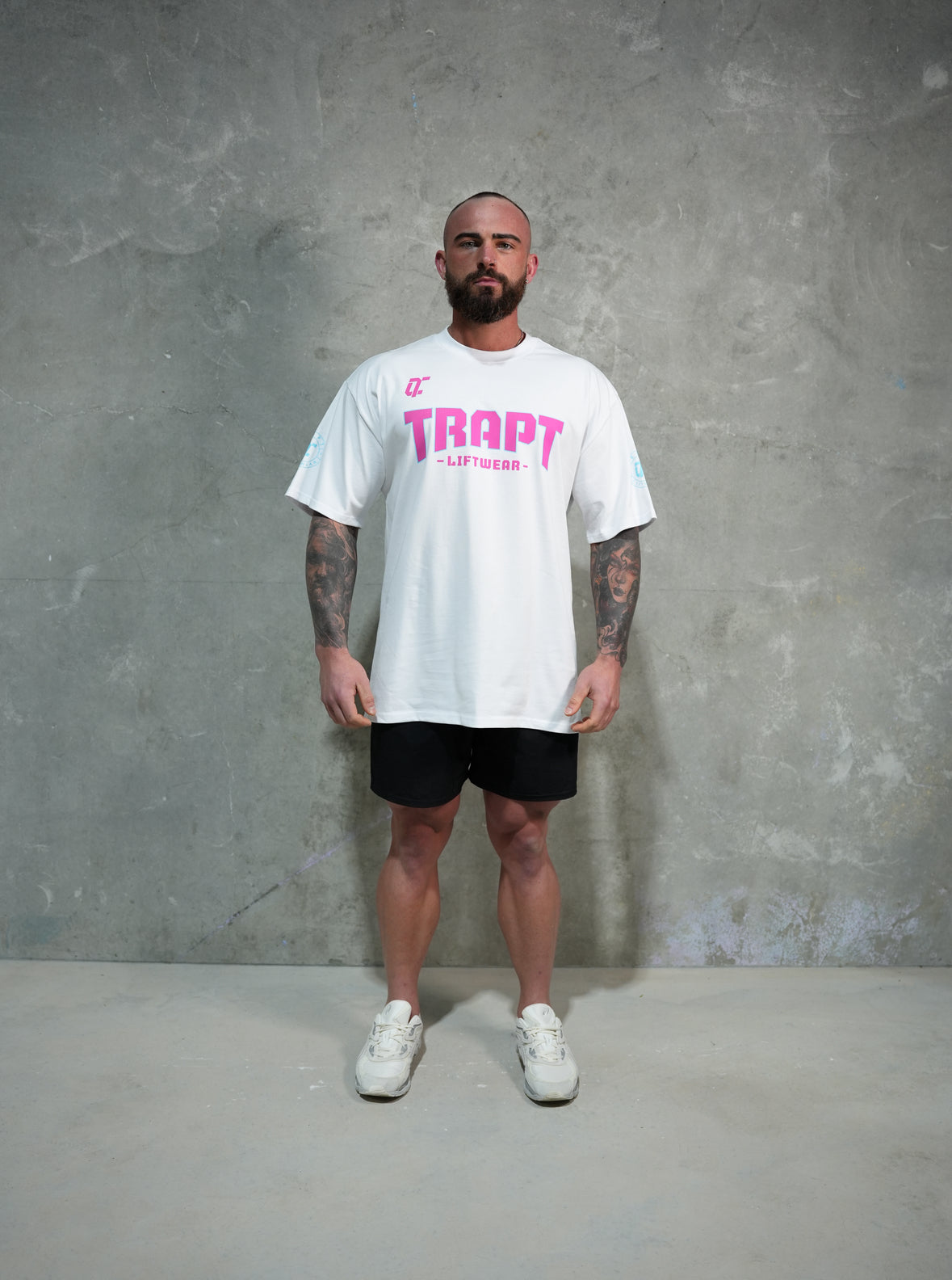 White teal and pink TRAPT oversized shirts 2